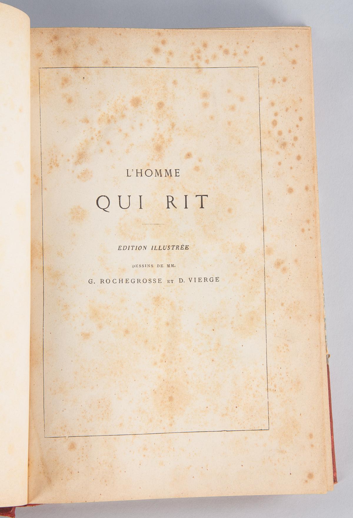 French Book, L'Homme Qui Rit by Victor Hugo, 1869 9