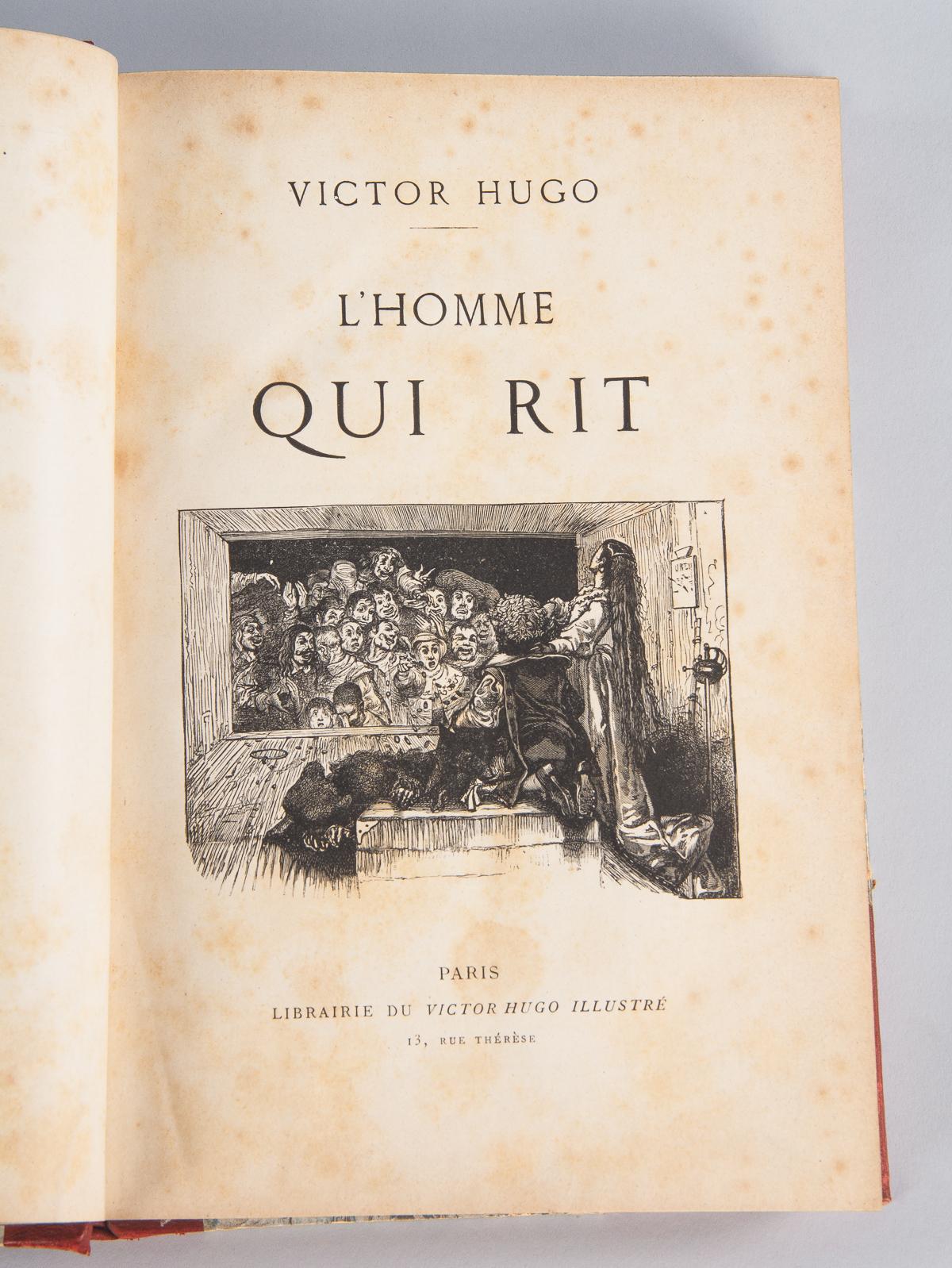 French Book, L'Homme Qui Rit by Victor Hugo, 1869 10