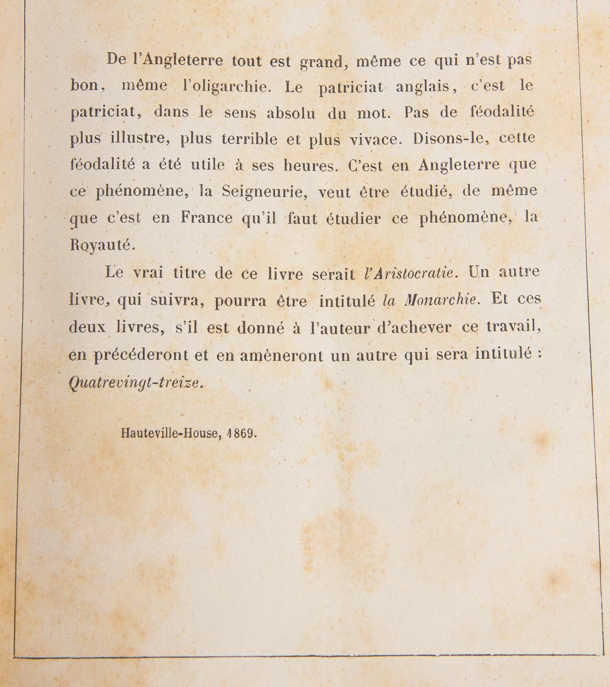 French Book, L'Homme Qui Rit by Victor Hugo, 1869 11