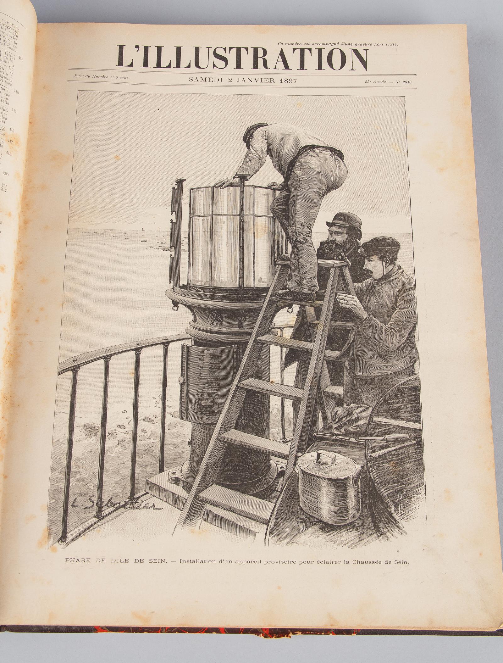 Leather French Book, L'Illustration, 1897