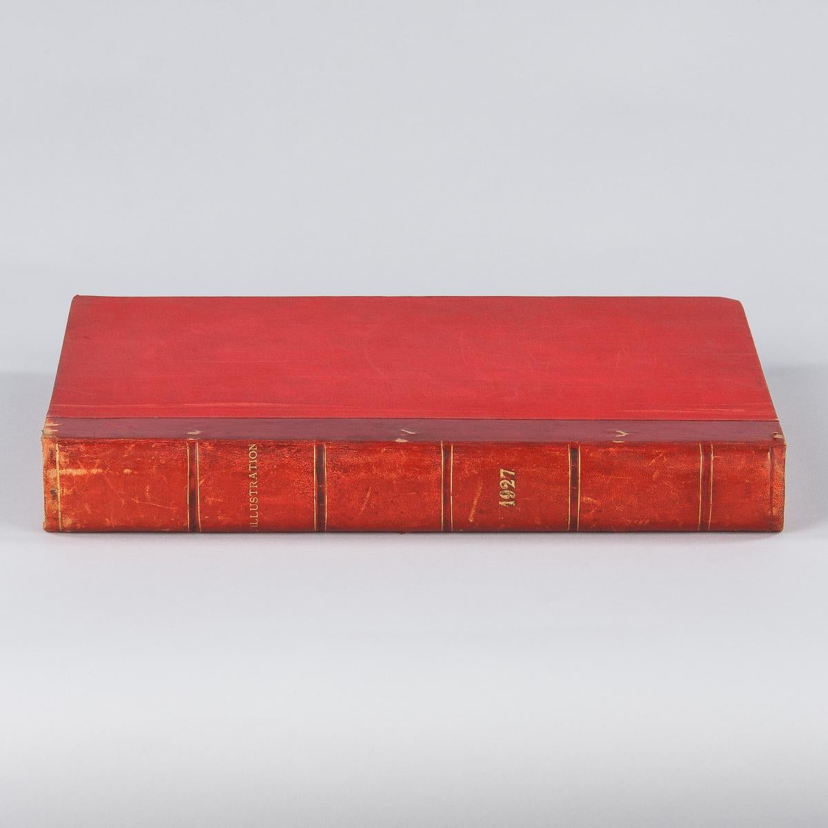 French Red Leather Bound Book- L'Illustration 1927 10