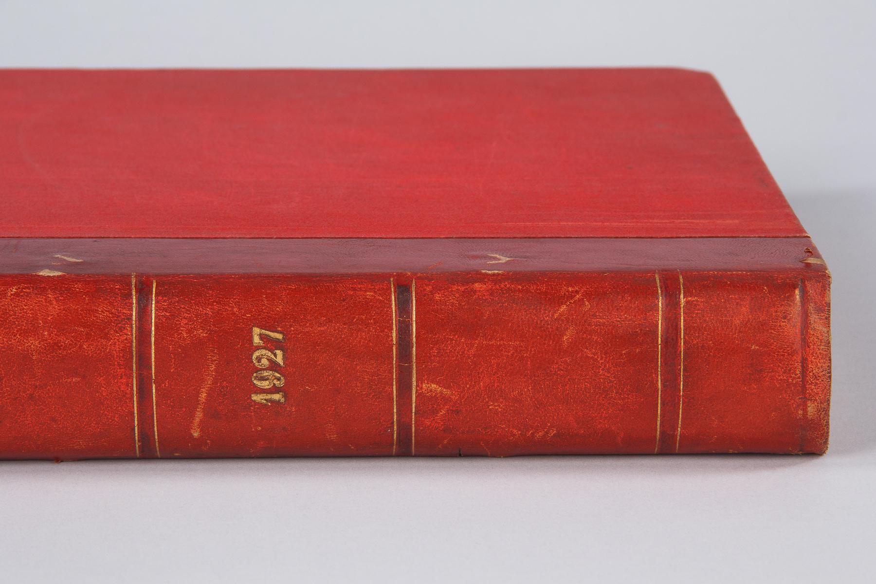 French Red Leather Bound Book- L'Illustration 1927 12