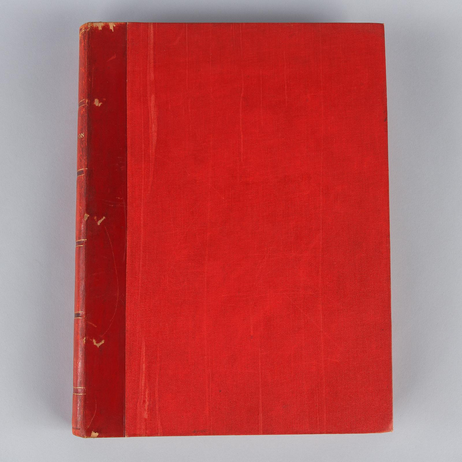 French Red Leather Bound Book- L'Illustration 1927 In Good Condition In Austin, TX