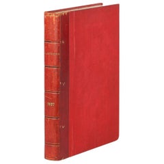 French Red Leather Bound Book- L'Illustration 1927