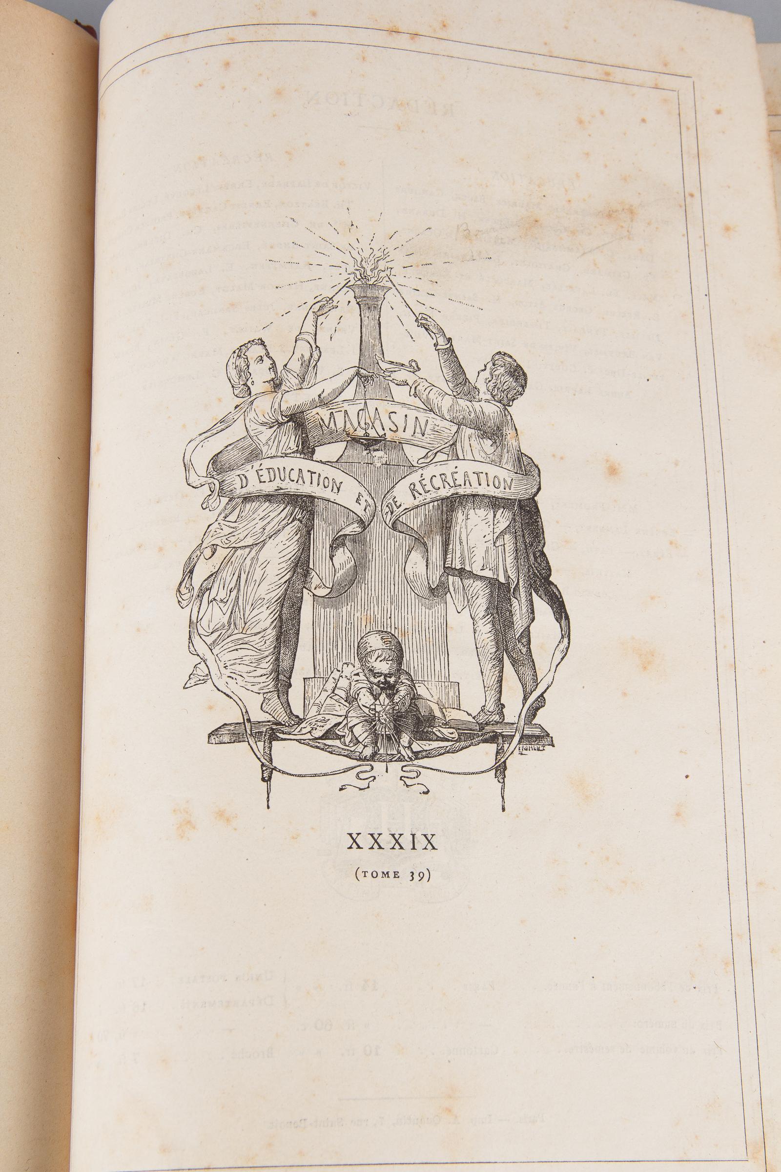 French Book, Magasin D'education Et De Recreation, 1884 For Sale 2