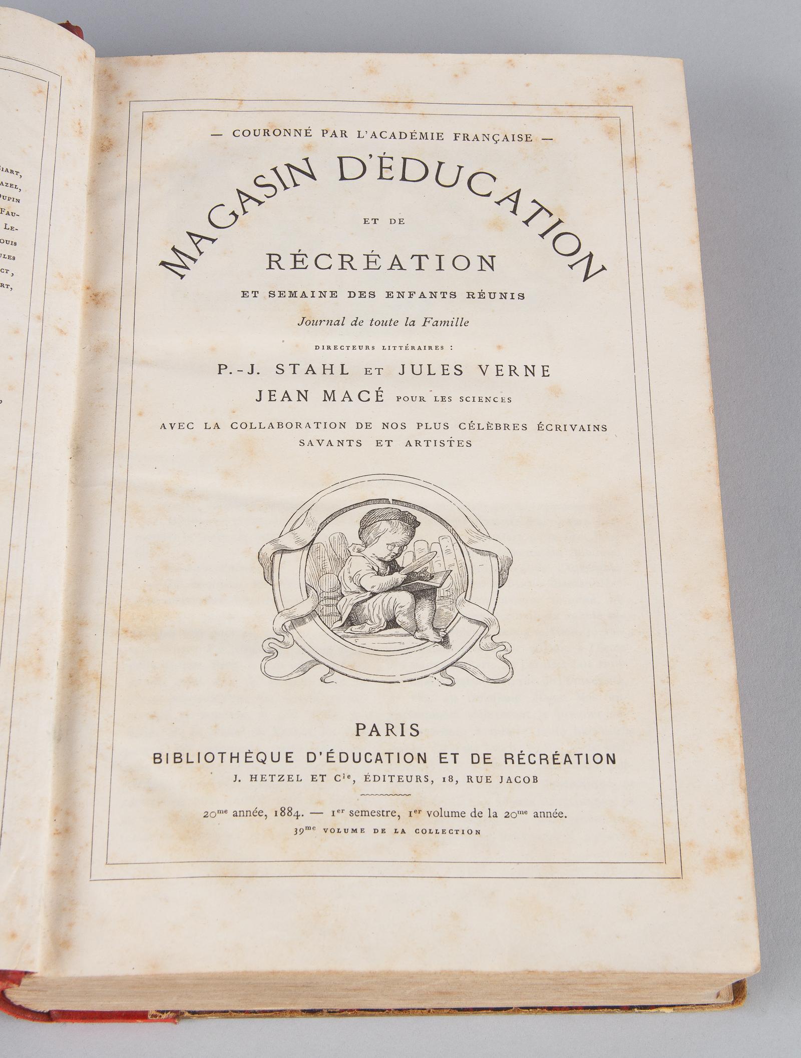 French Book, Magasin D'education Et De Recreation, 1884 For Sale 3