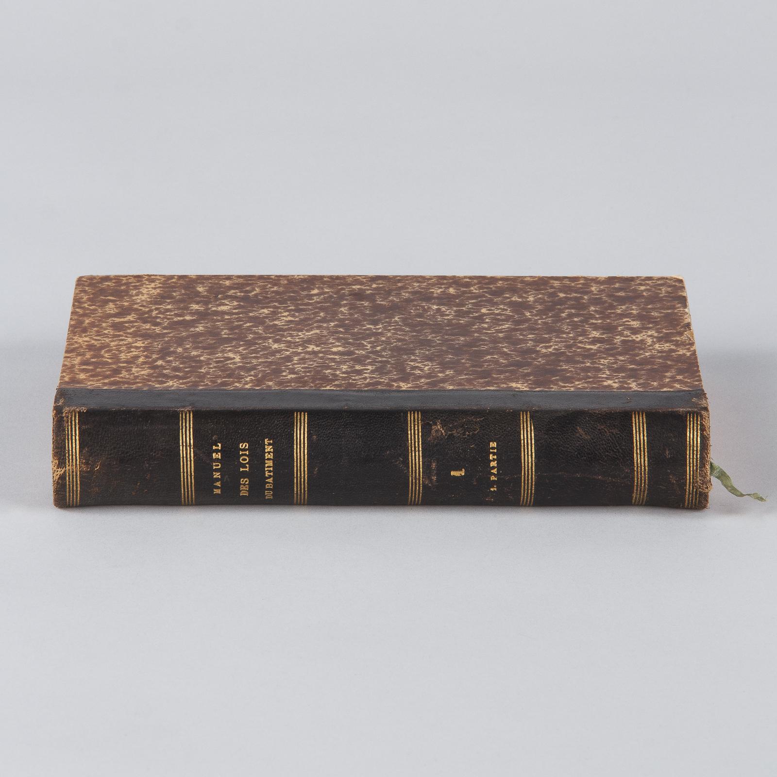 French Book, Manuel des Lois du Batiment, 1879 For Sale 5