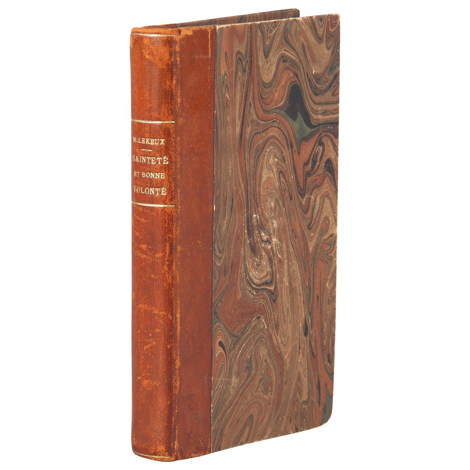 French Book Saintete et Bonne Volonte by P. Martial Lekeux, 1936