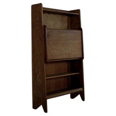 Vintage French Bookcase and Secretary or desk, circa 1950s