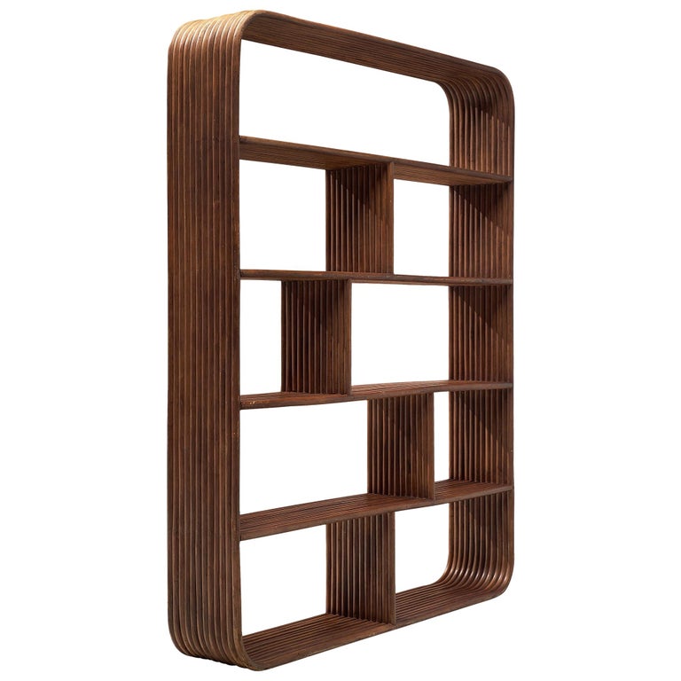French Bookcase in Bamboo For Sale at 1stDibs | 70s bookcase, 70s bookshelf, 70s style bookshelf