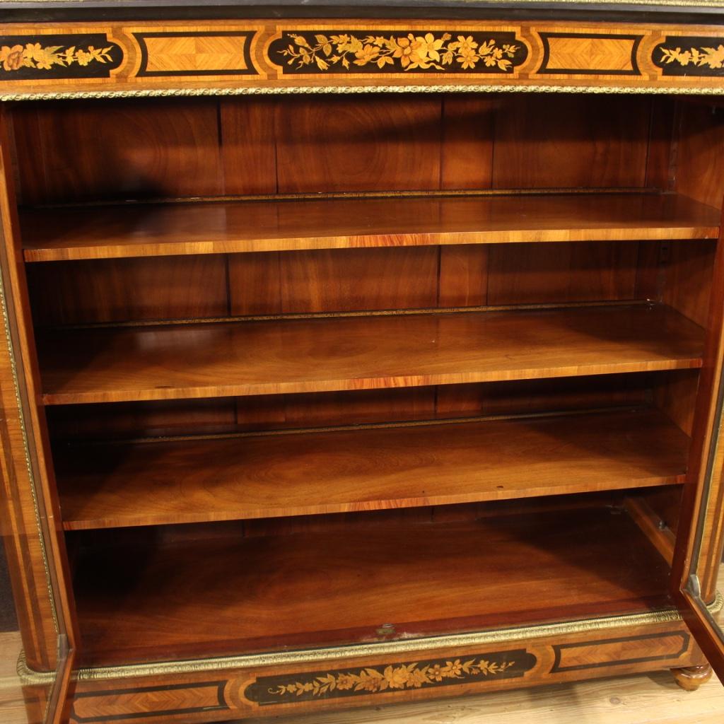 French Bookcase in Inlaid Wood, 20th Century For Sale 7