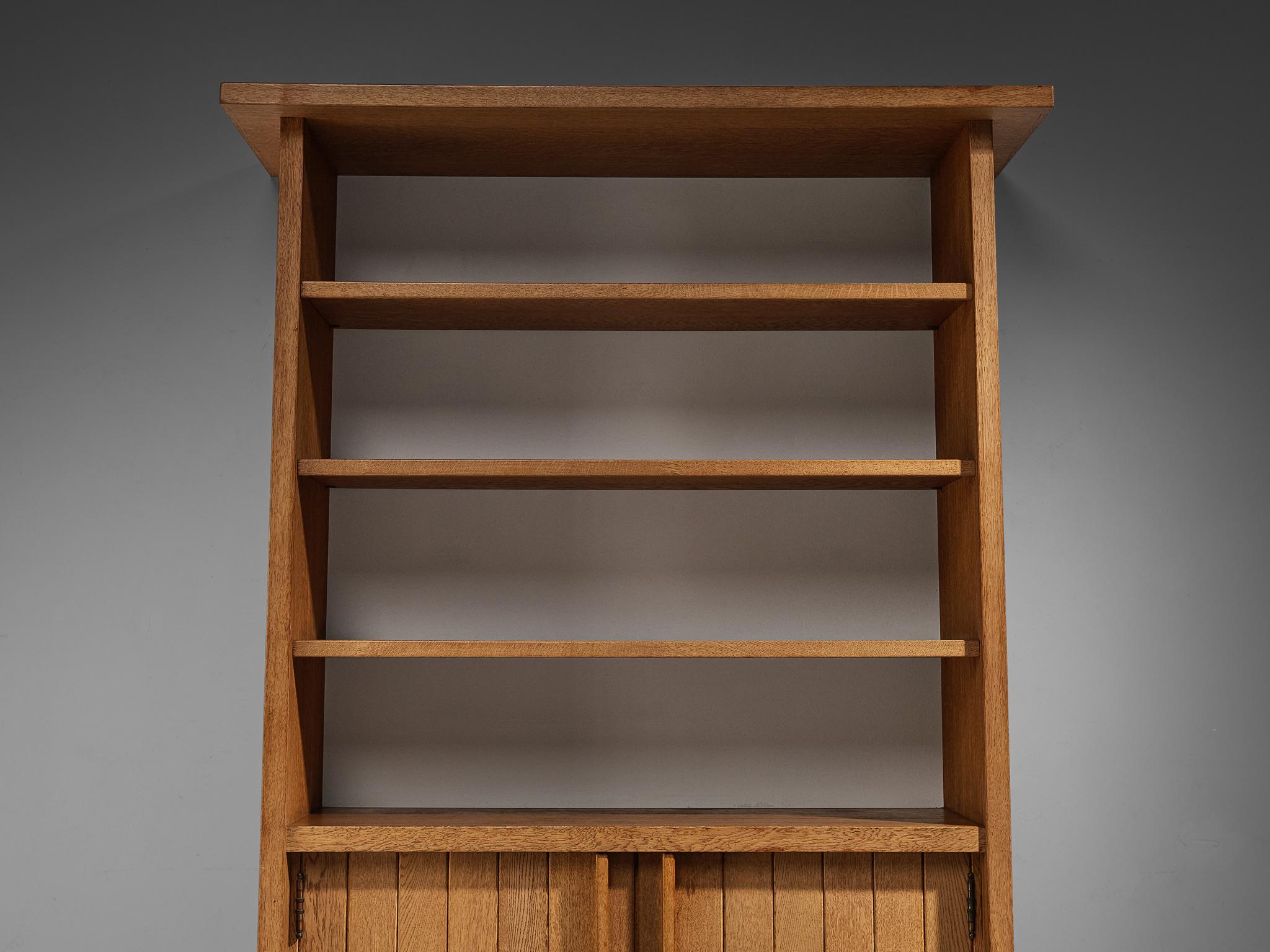 modular oak bookcase