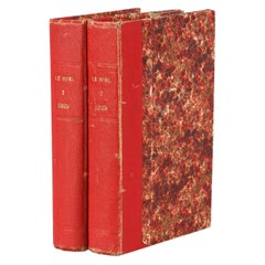 French Books, Le Noel, Two Volume Set, 1929