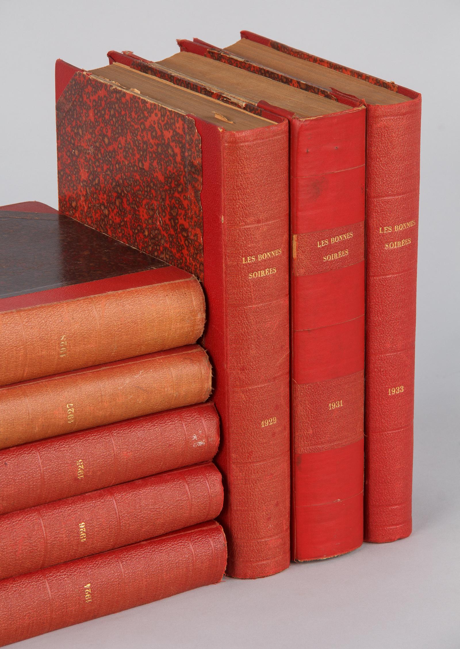 Hard Bound Books-Les Bonnes Soirees, Belgium, 1924-1933 For Sale 8