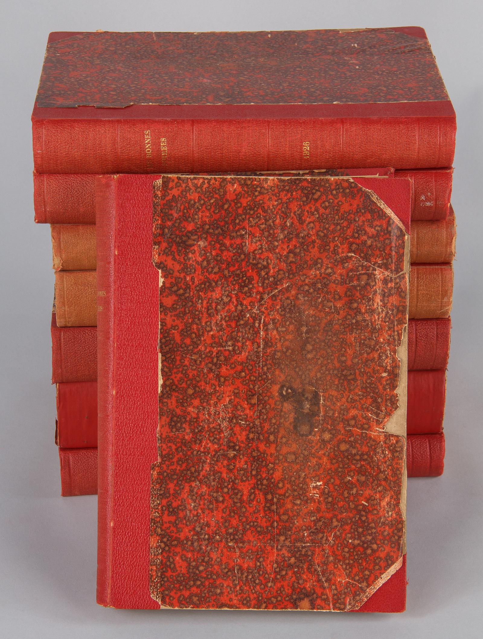 Belgian Hard Bound Books-Les Bonnes Soirees, Belgium, 1924-1933 For Sale