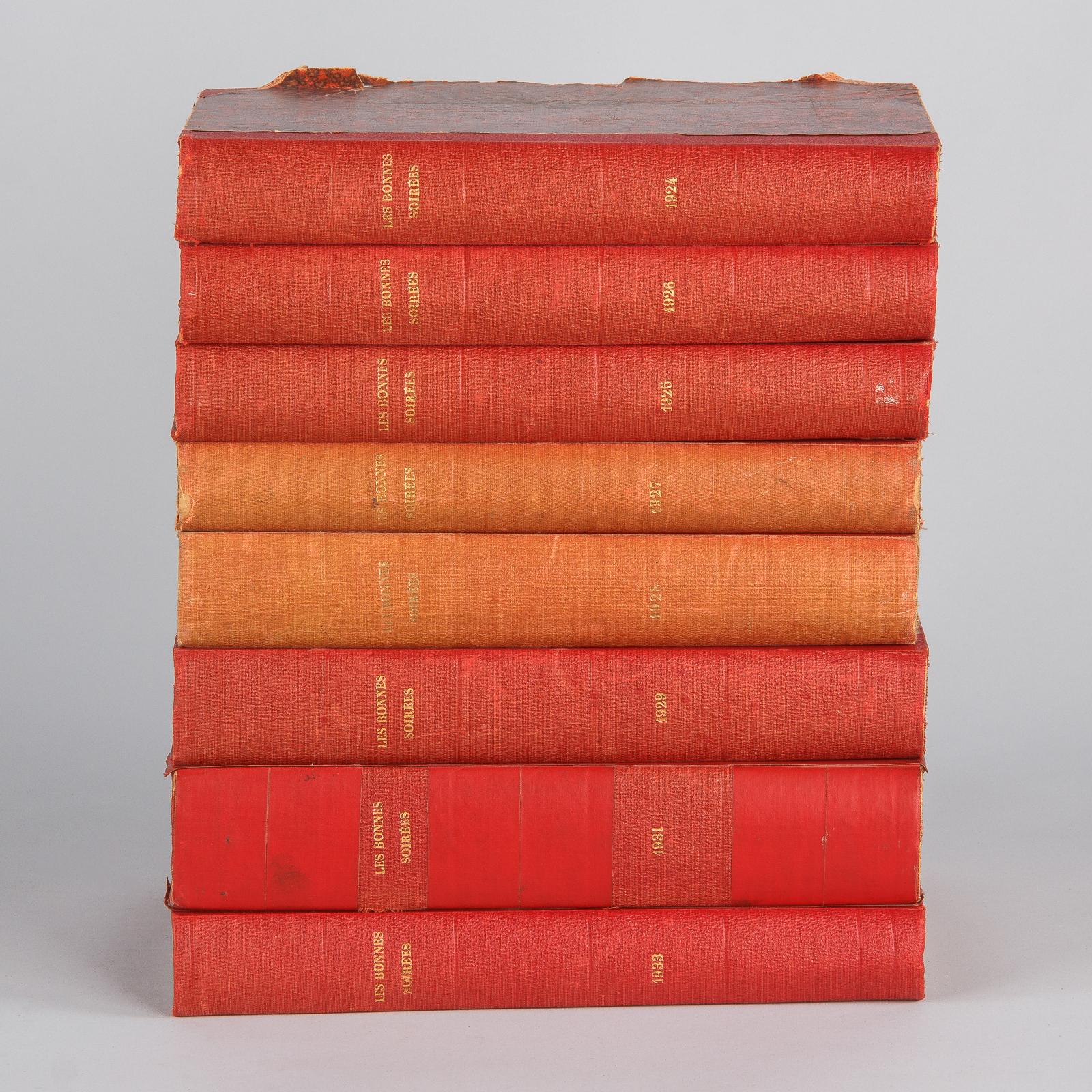 Hard Bound Books-Les Bonnes Soirees, Belgium, 1924-1933 For Sale 2