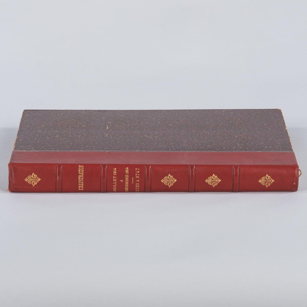 World War One Illustrated French Leather Bound Books, 1914-1918 6