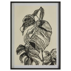 French Botanical Drawing on Paper by Caroline Beauzon