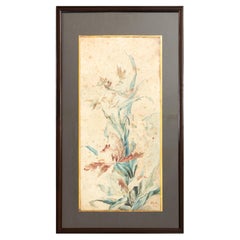 French Botany Watercolor Painting Dated 1909, Early 20th Century