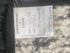 French Bouclé Hand Beaded Alpaca & Wool Throw by “Appartement a Louer” Paris