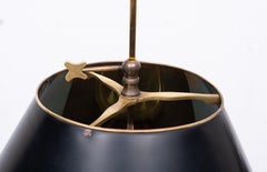 French Bouillotte Brass Three -Light Table Lamp