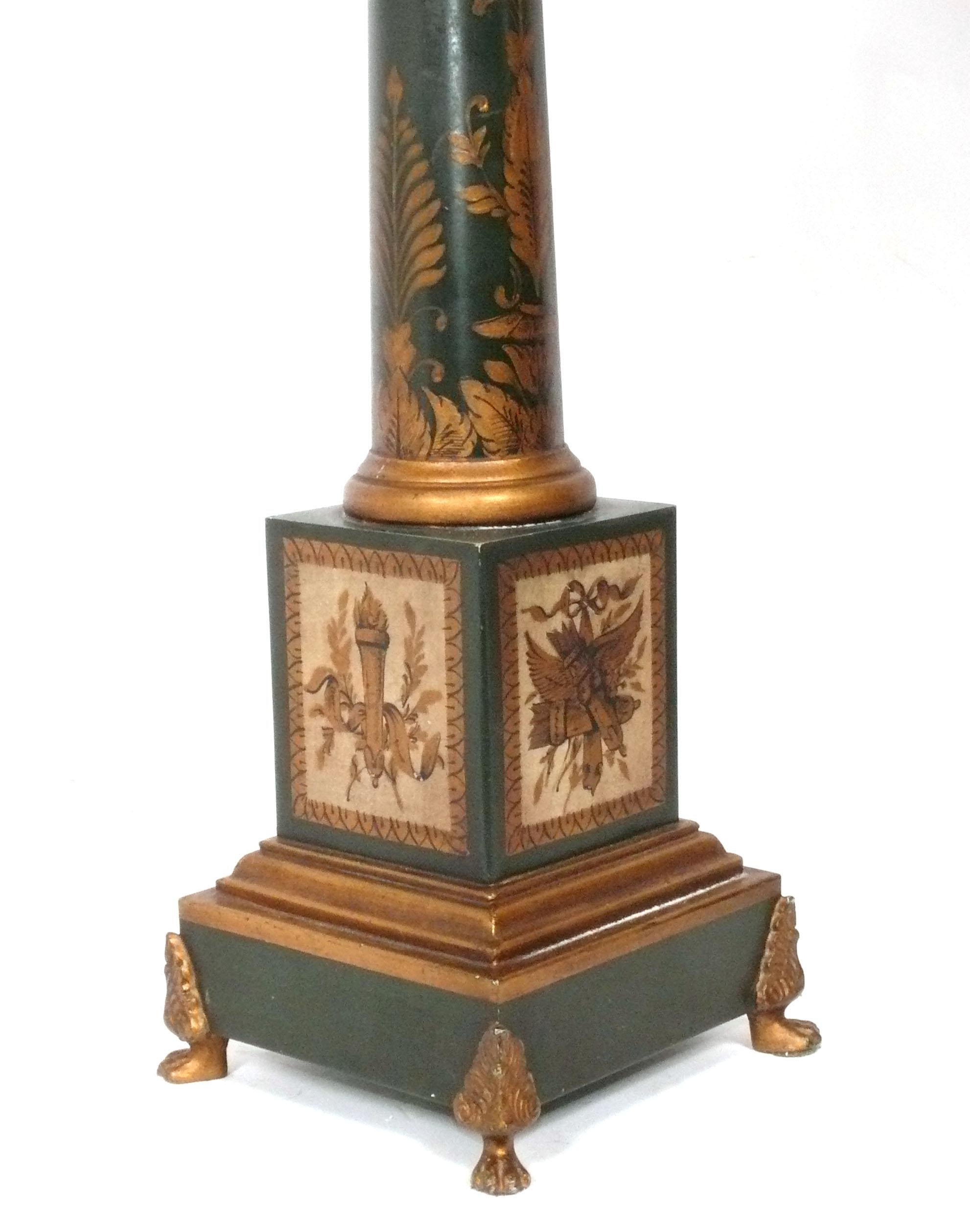 Louis XVI Lampes Bouillotte Françaises Décoration Peinte à la Main Câblée en vente