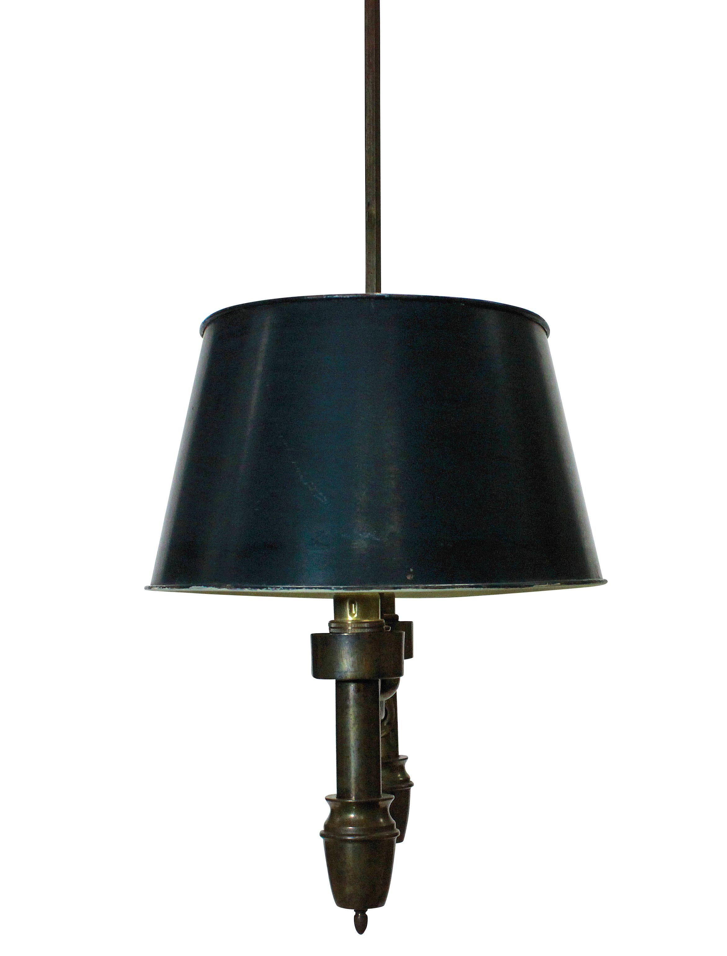 French Bouillotte Pendant Light In Good Condition In Kent, Dover