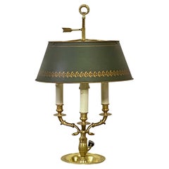 Antique French Bouillotte Table Lamp, Early 20th Century