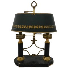 Lampe de bureau bouillotte française Napoléon III du Second Empire