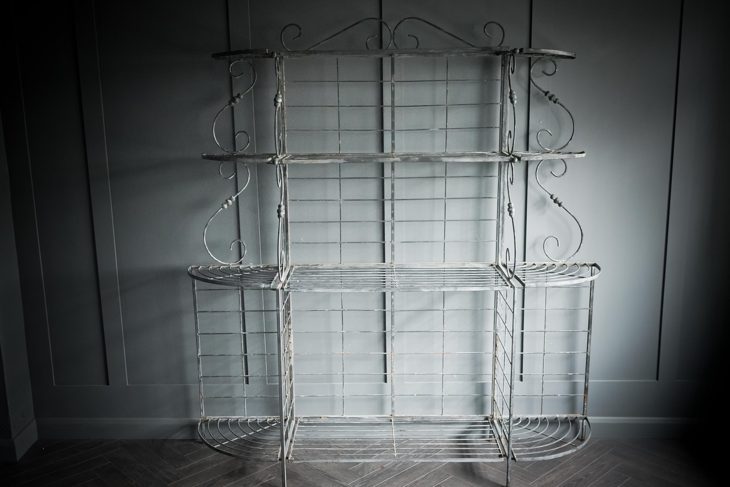 French Boulangerie Folding Steel Rack In Good Condition For Sale In Alton, GB