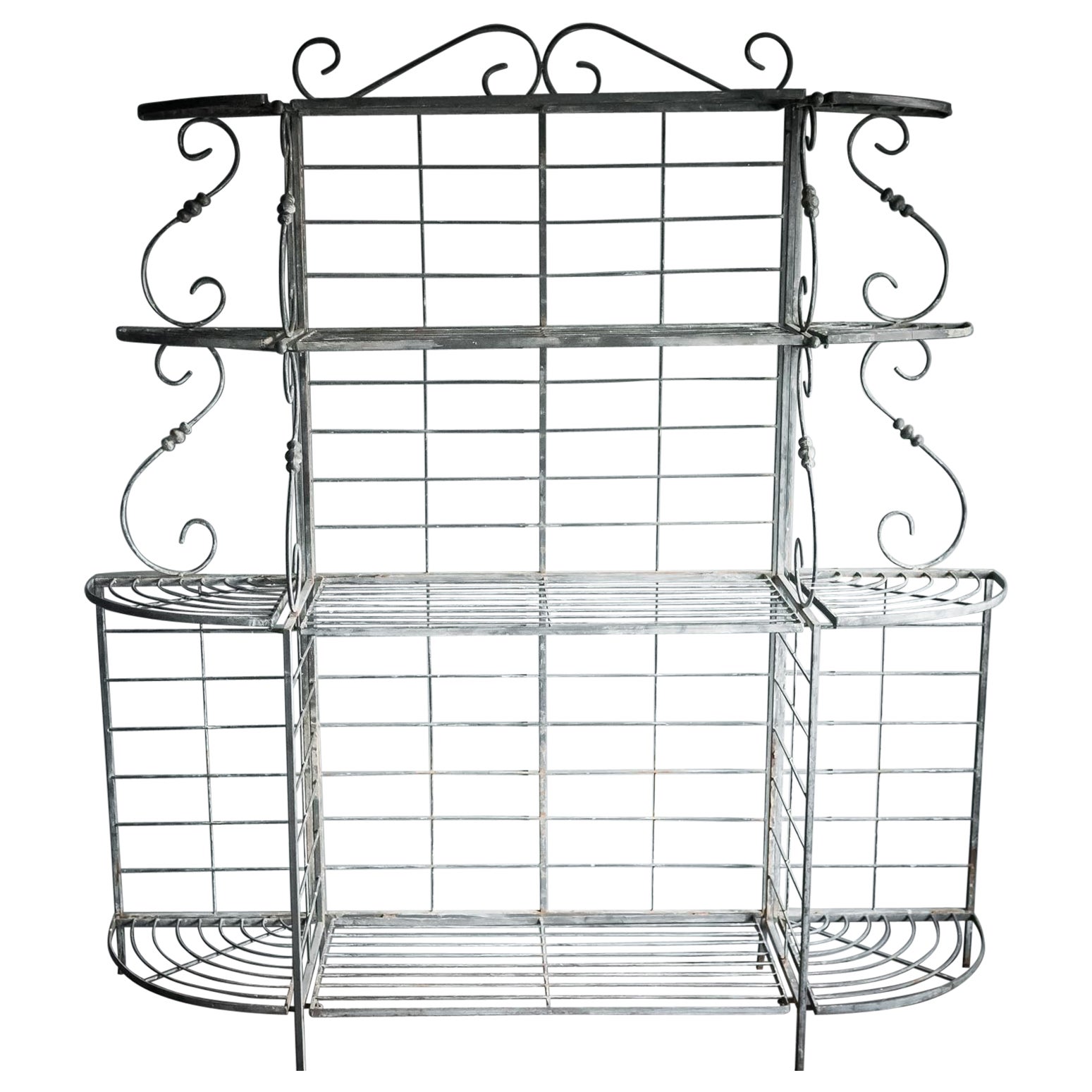 French Boulangerie Folding Steel Rack For Sale
