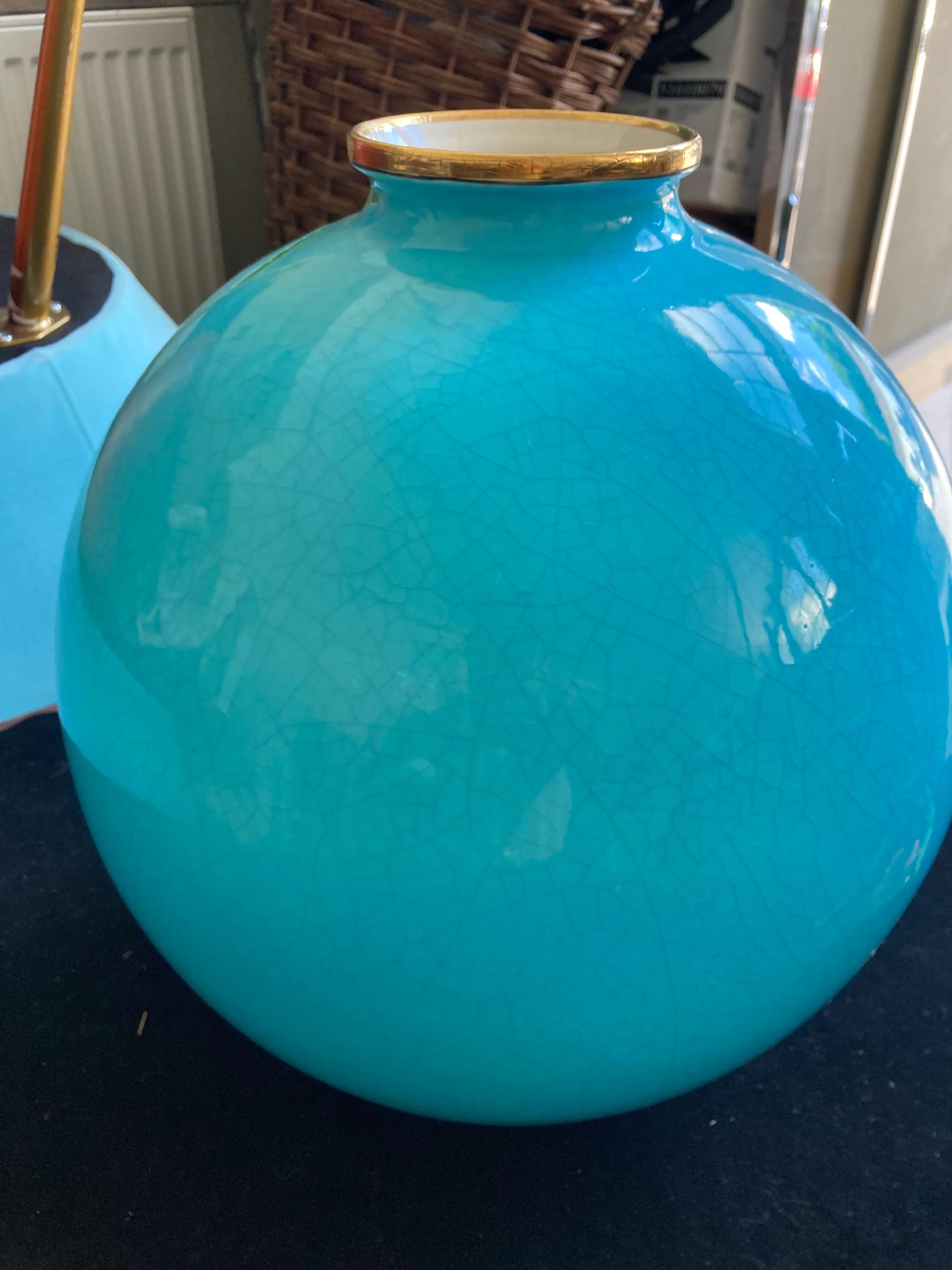 French  Boule Coloniale Vase 