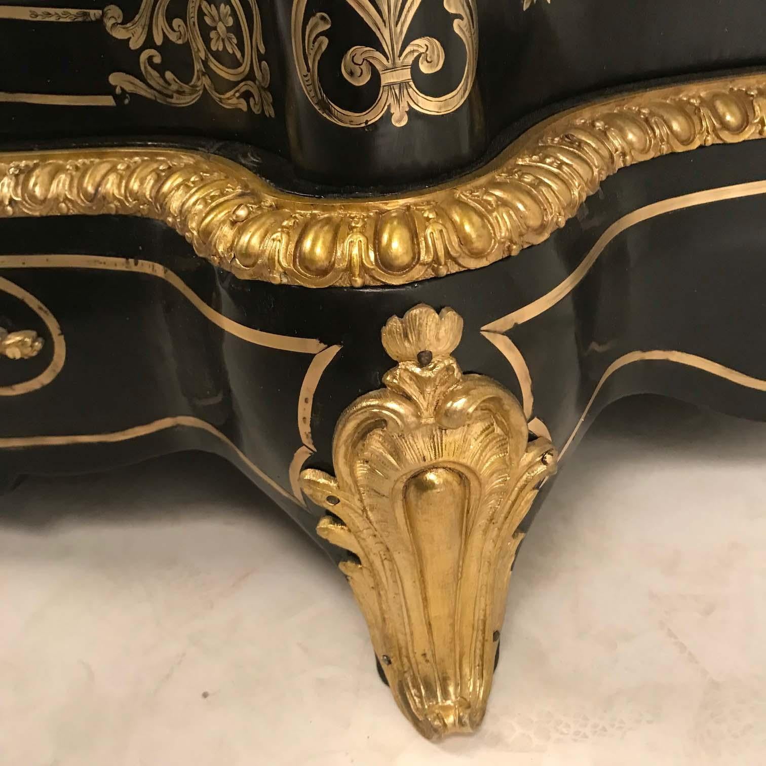 French Boulle and Ebonized Meuble d'Appui 4