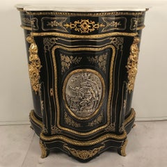 French Boulle and Ebonized Meuble d'Appui