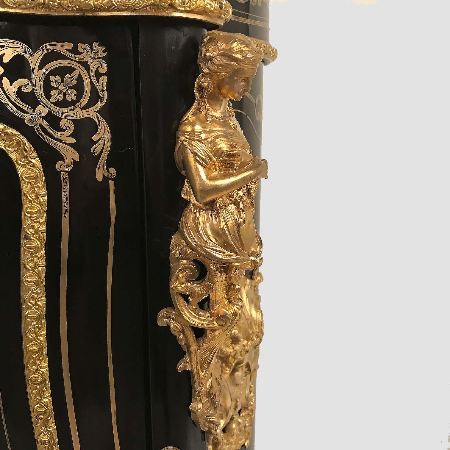 French Boulle and Ebonized Meuble d'Appui 1