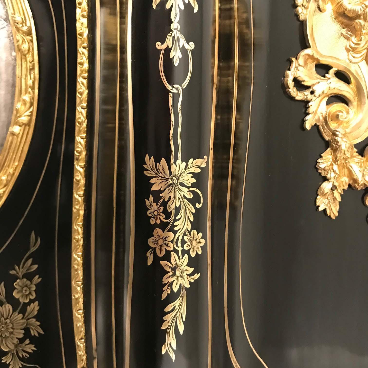 French Boulle and Ebonized Meuble d'Appui 3
