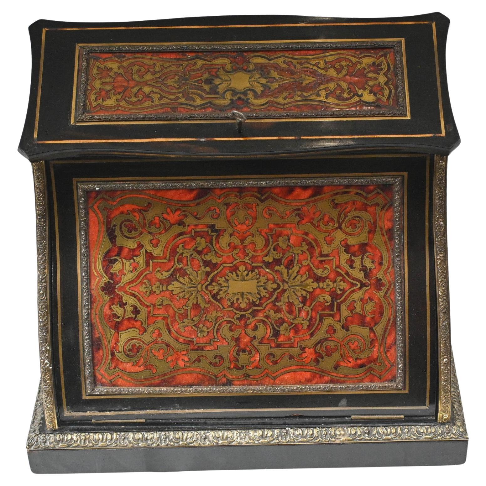 French Boulle Desk Companion Letter Box Inlay For Sale