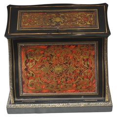 French Boulle Desk Companion Letter Box Inlay