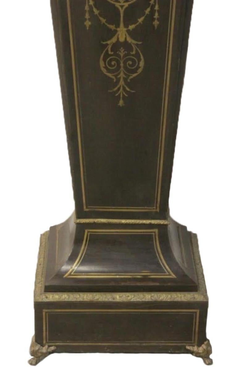 French Boulle Ebonized Pedestal, 19th Century For Sale 1