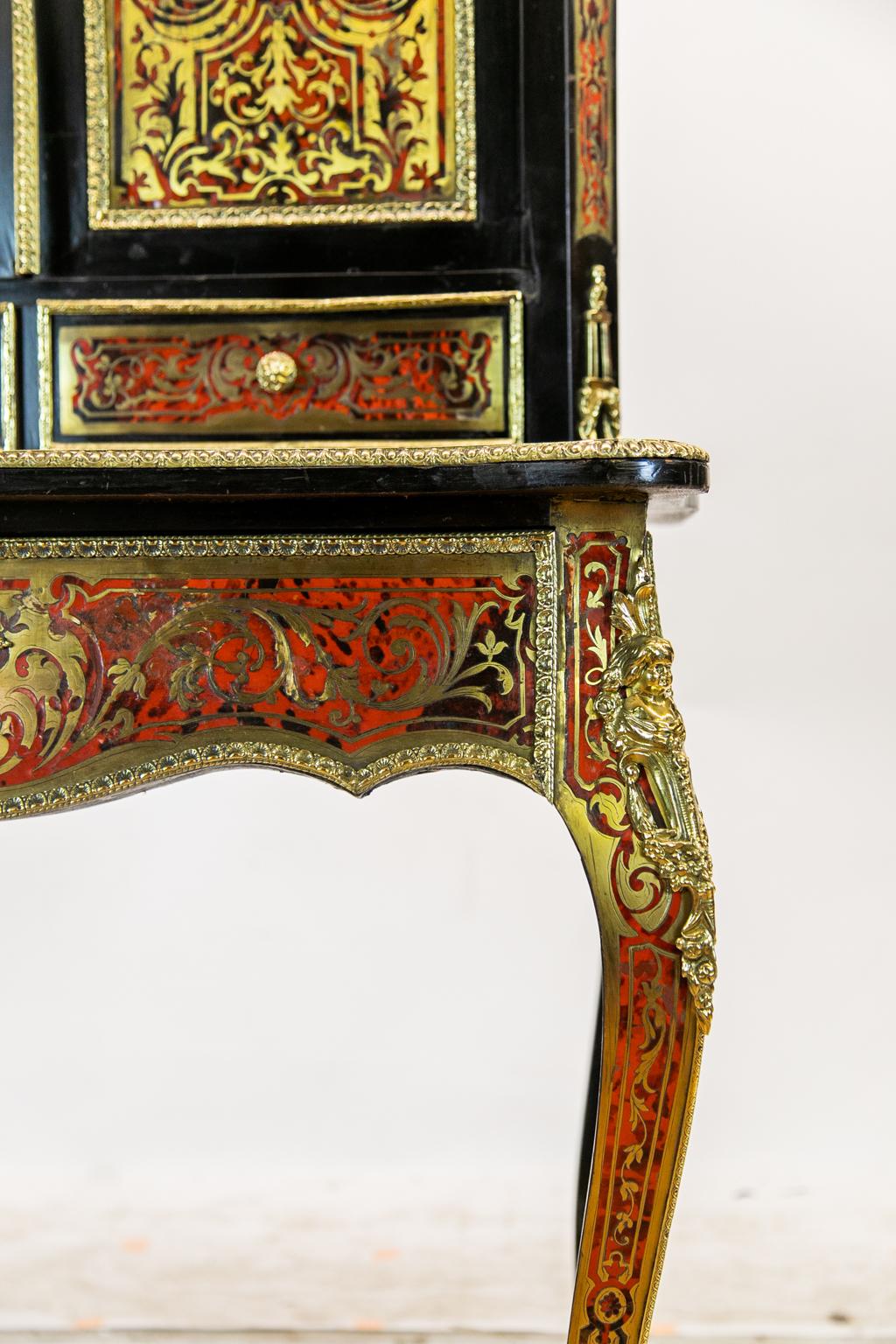 French Boulle Escritoire In Good Condition For Sale In Wilson, NC