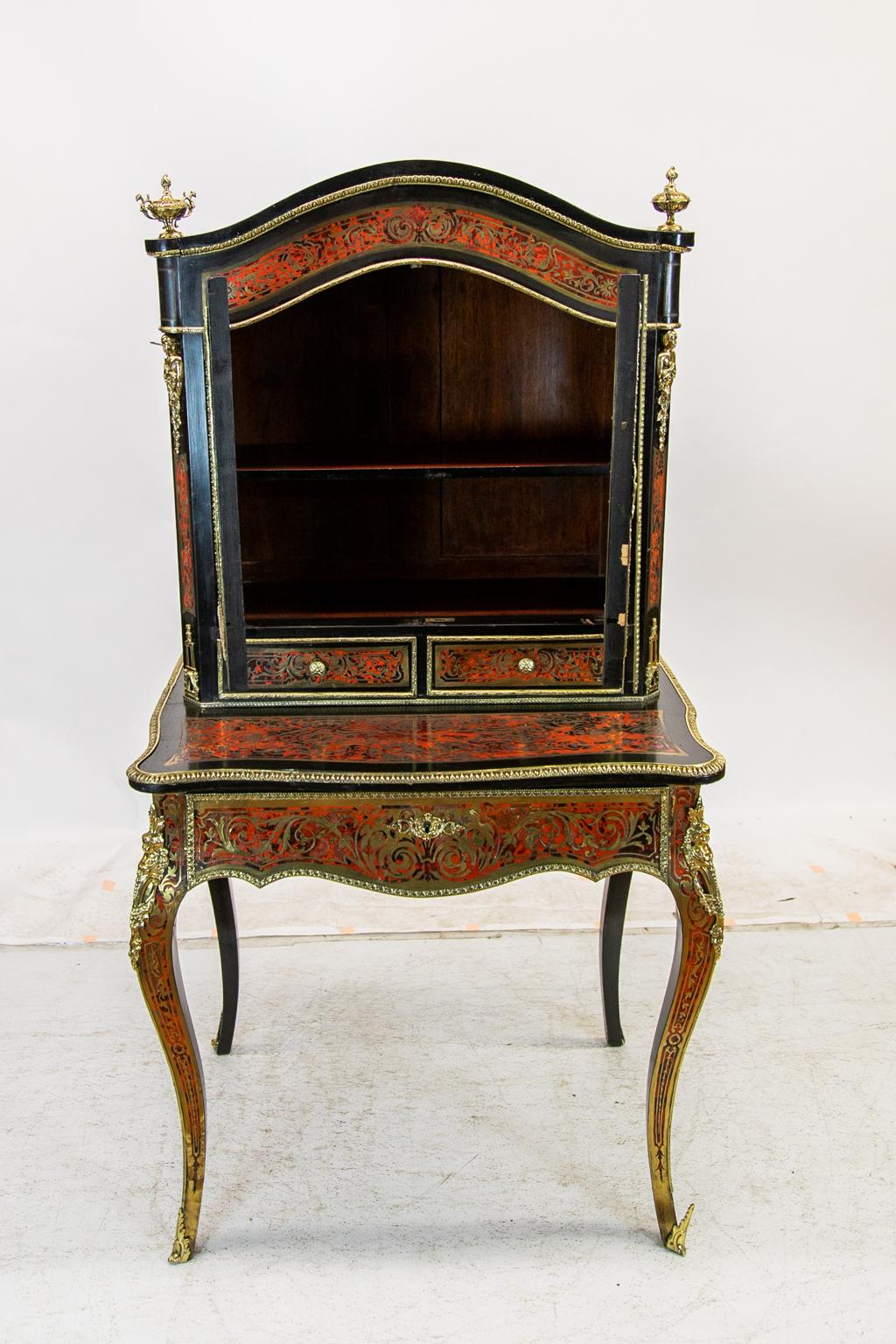Brass French Boulle Escritoire