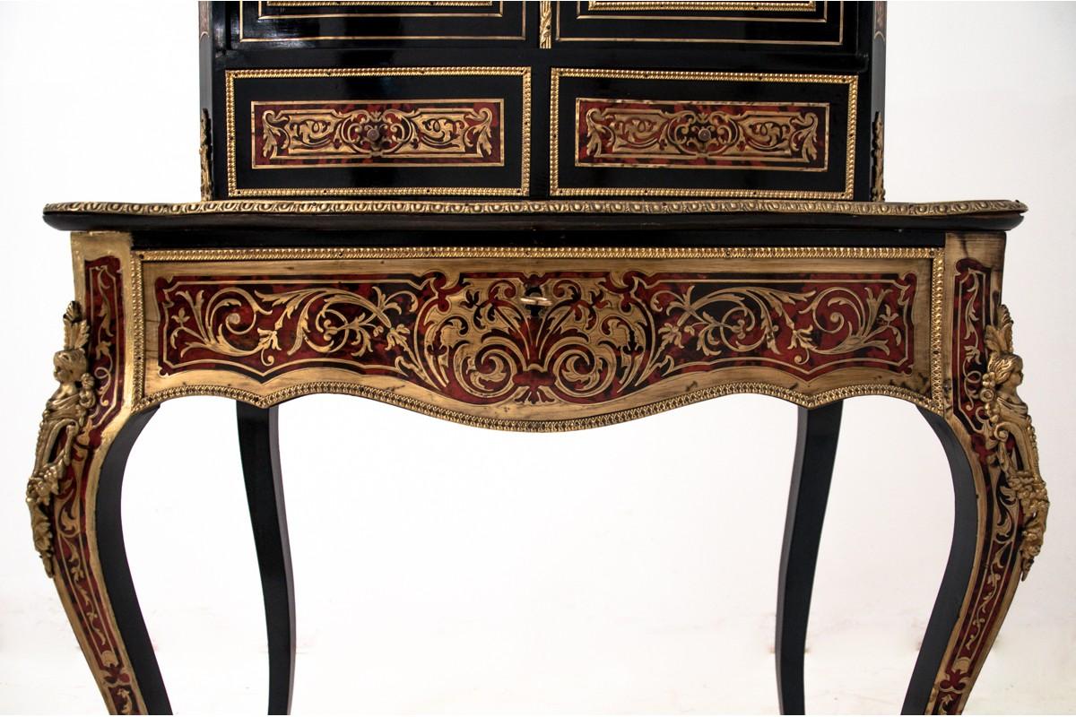 19th Century French Boulle Napoleon III Secretary Desk 