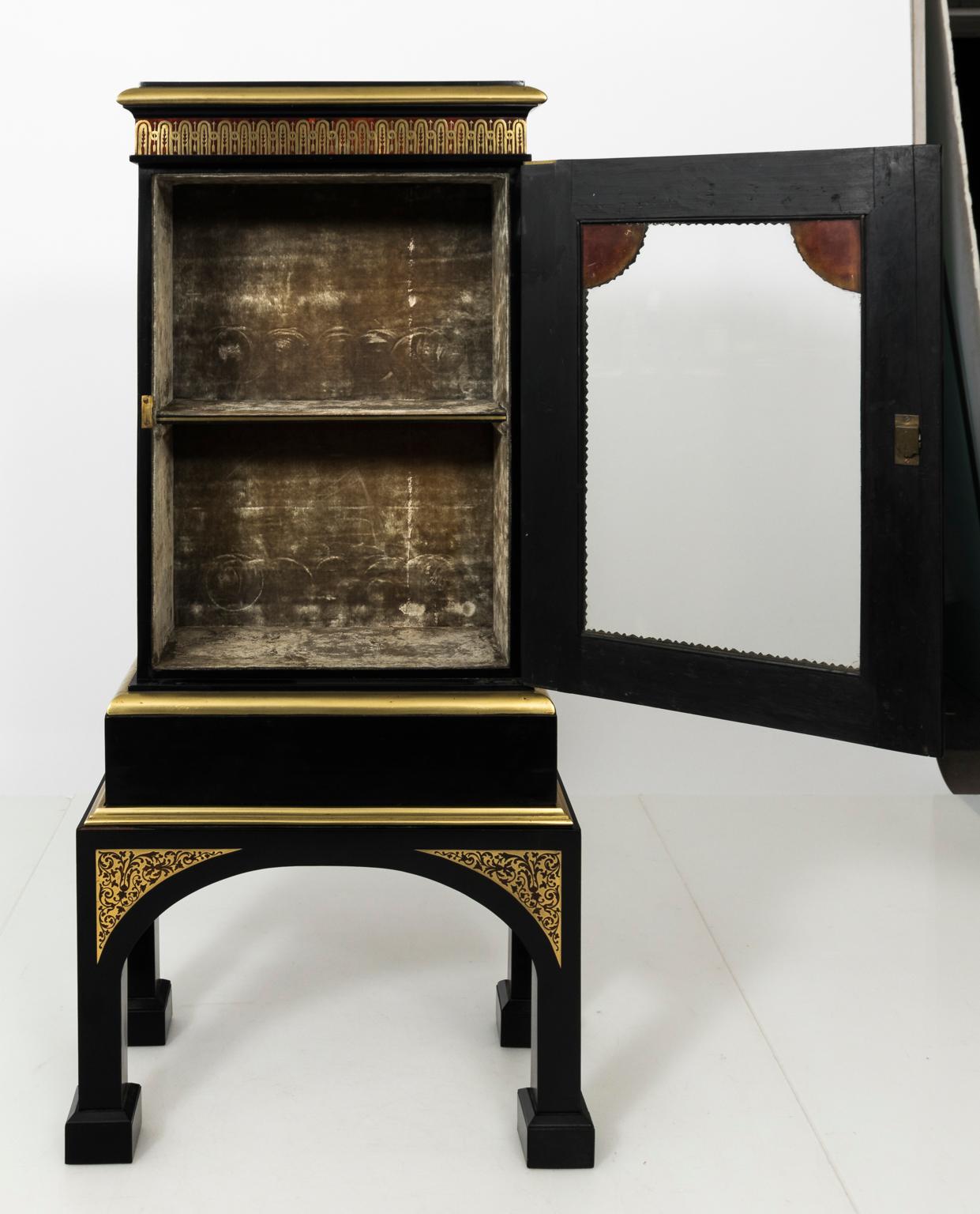 Brass French Boulle Style Cabinet, circa 1840