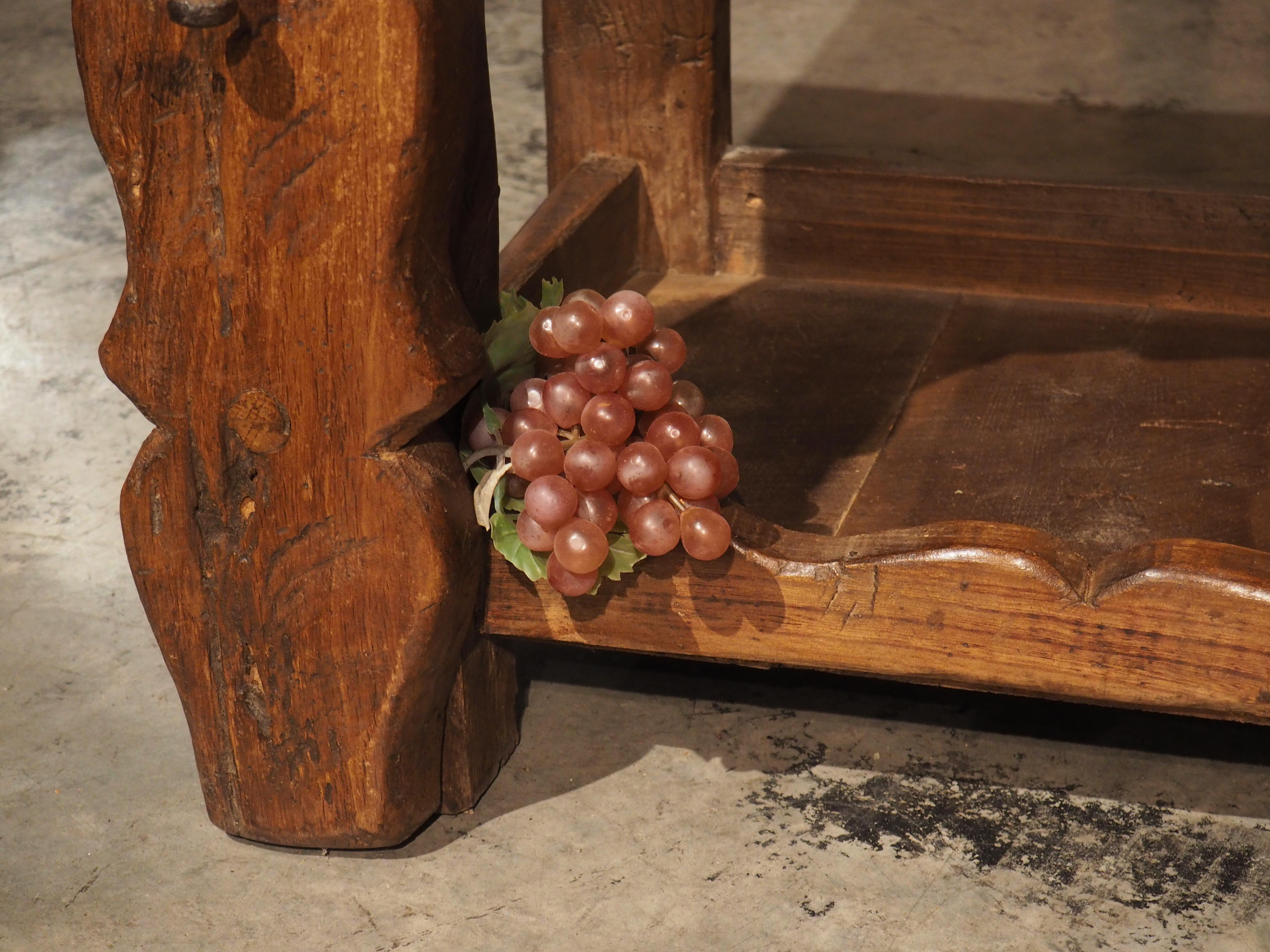 Metal French, Bourgogne Antique Work Bench Wine Carrier