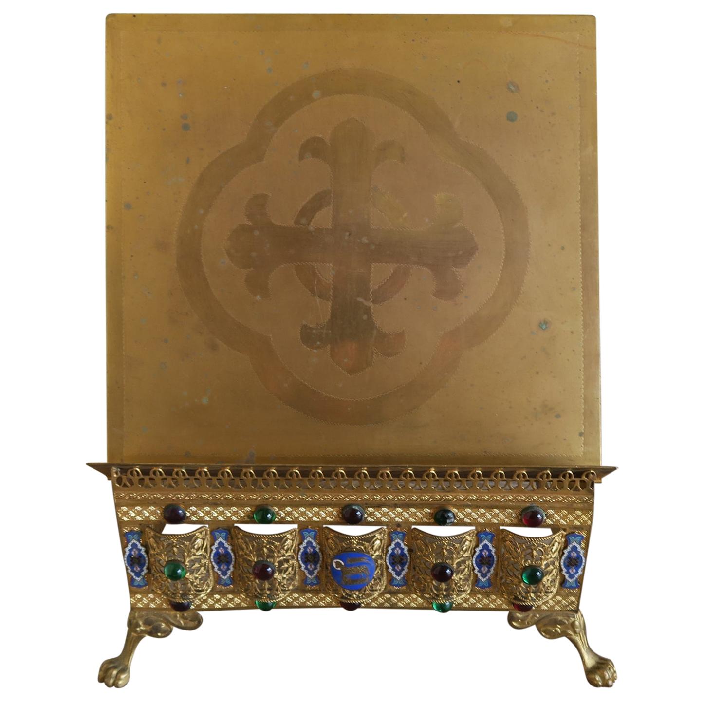French Brass Adjustable Bible Stand