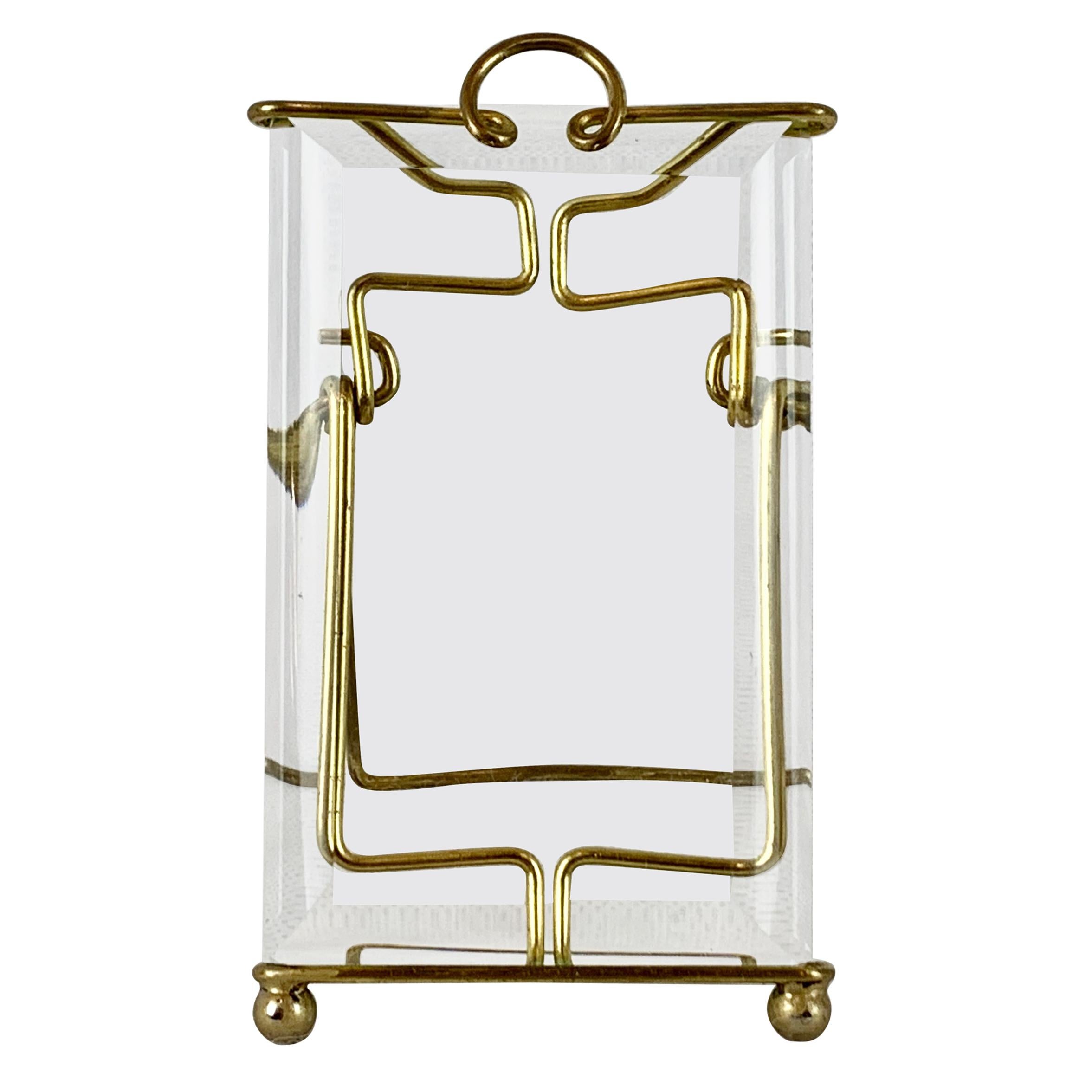  Photo Frame-French Brass and Bevelled Glass