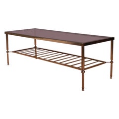 Tisch aus Messing und Glas