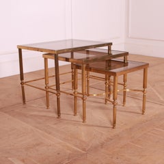 French Brass and Glass Tables