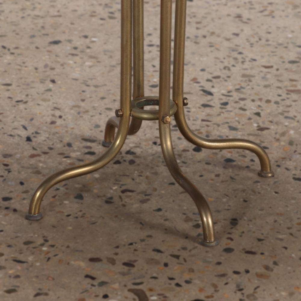 Mid-20th Century French brass and mirrored drinks table circa 1950 For Sale