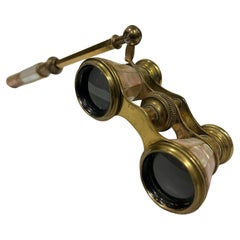 French, Brass and Mother of Pearl Opera Glasses Around 1900